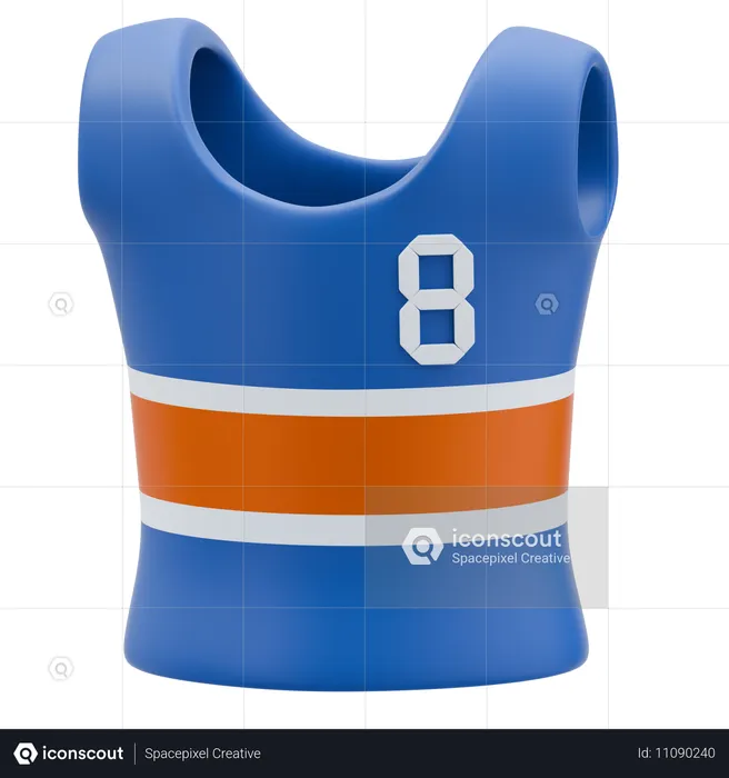 Chemise de basket-ball  3D Icon