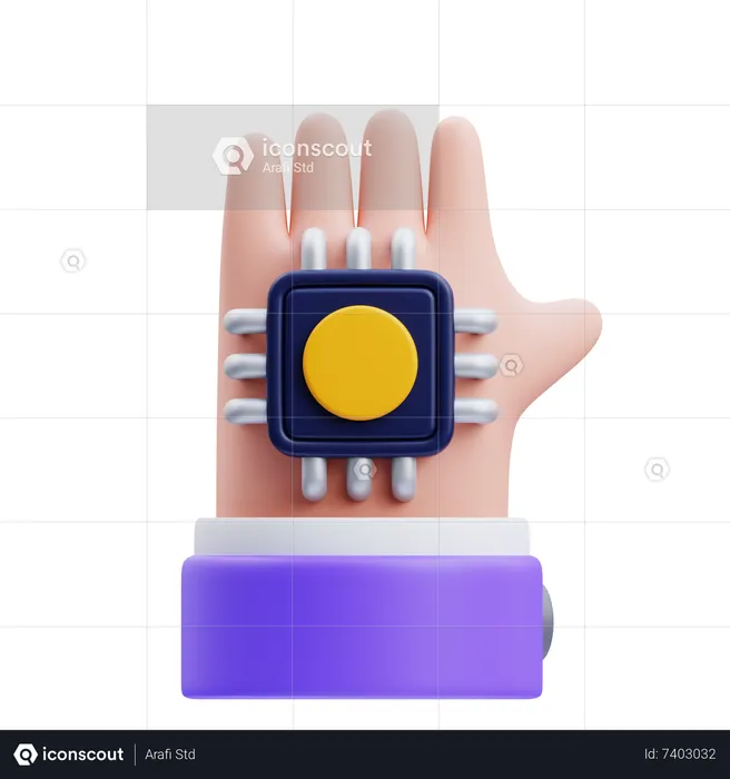 Main artificielle  3D Icon