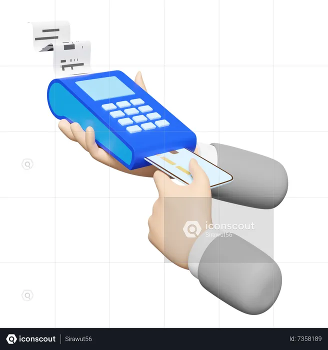 Main tenant une machine edc  3D Icon