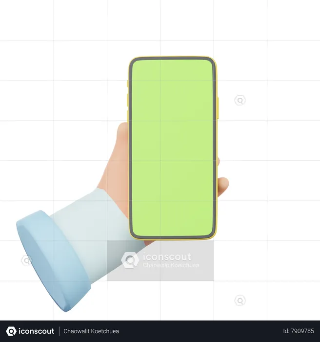 Main tenant le smartphone  3D Icon