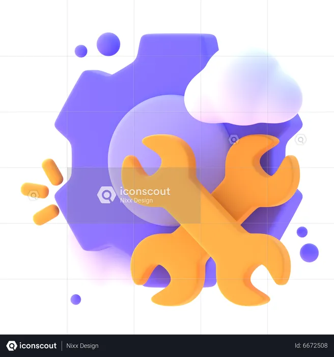 Maintenance  3D Icon