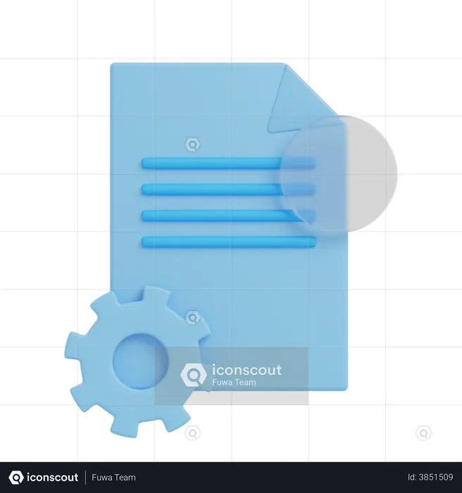 Maintenance Report  3D Illustration