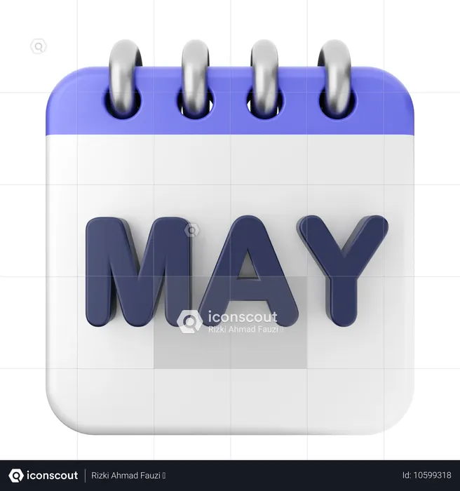 Calendário de maio  3D Icon
