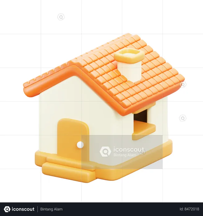 Maison  3D Icon