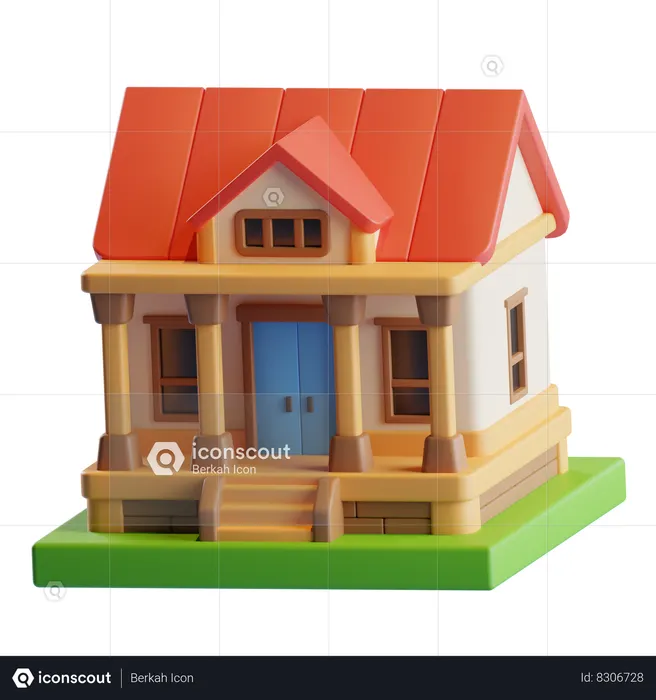 Maison  3D Icon