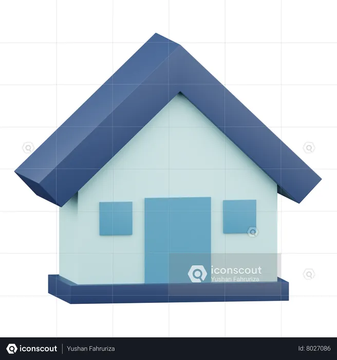 Maison  3D Icon