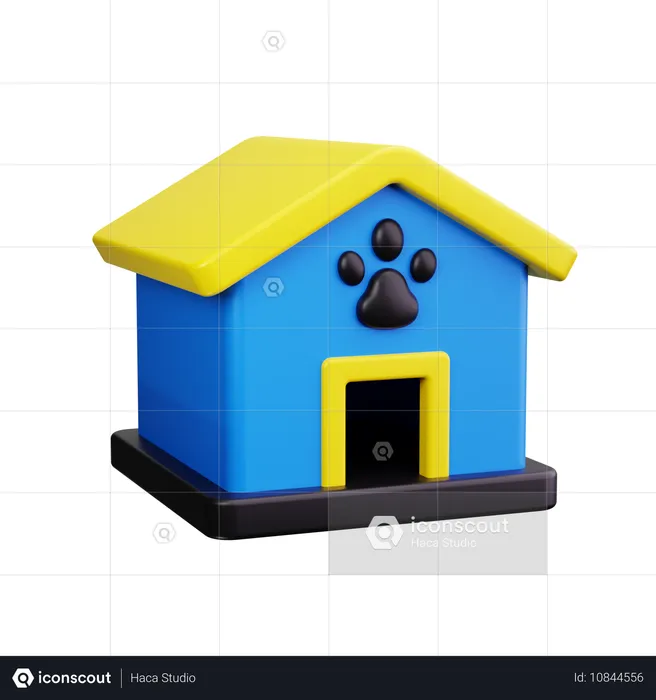 Maison de chat  3D Icon