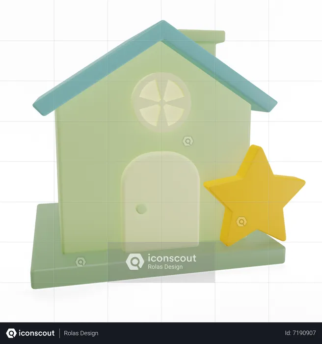 Maison préférée  3D Icon