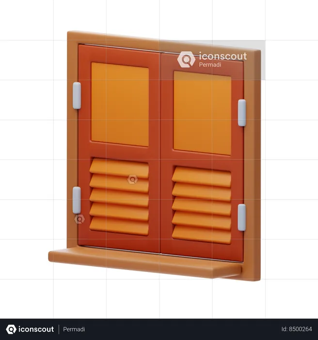 Fenêtre de la maison  3D Icon