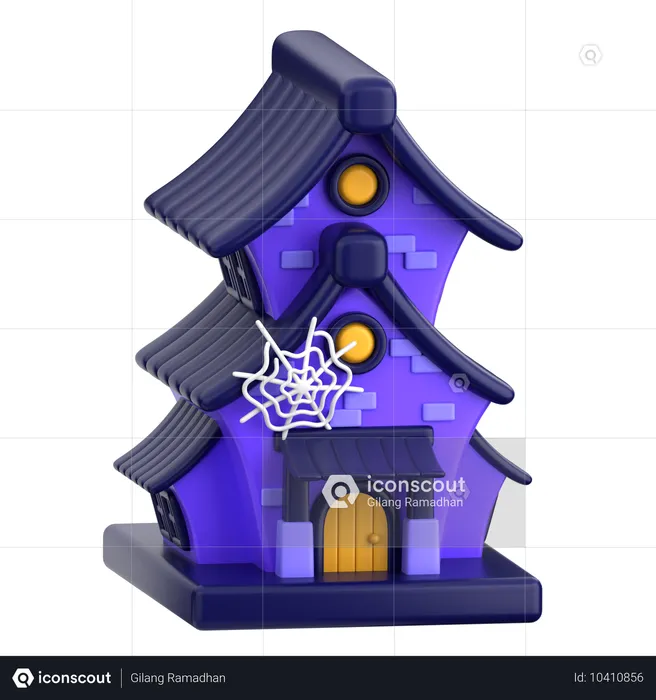 Maison hantée  3D Icon