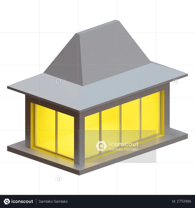 Maison Joglo  3D Icon
