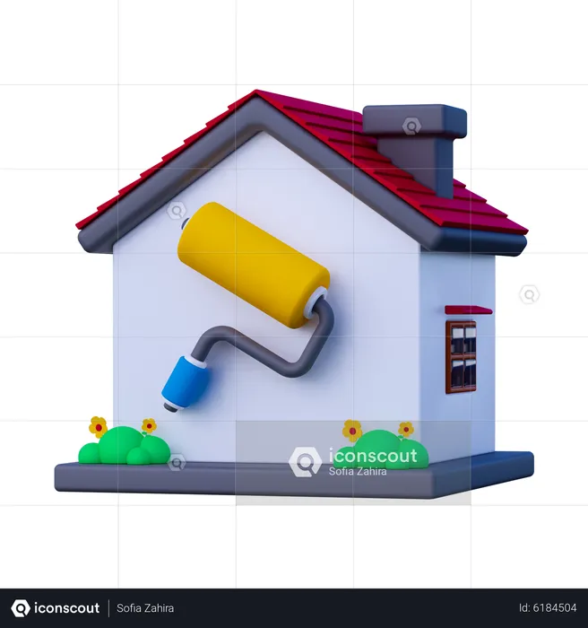 Rénovation de maison  3D Icon