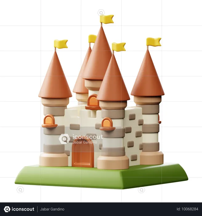 Majestätisches Schloss  3D Icon