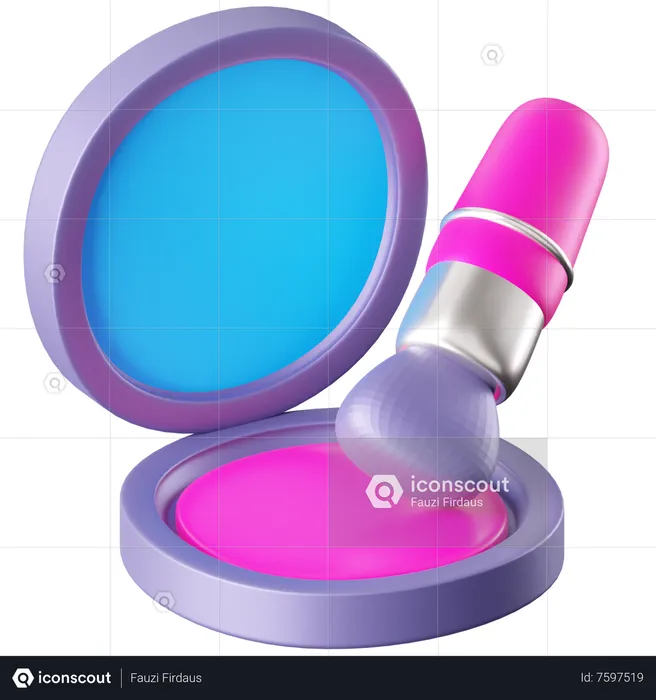 Make-up Pinsel  3D Icon