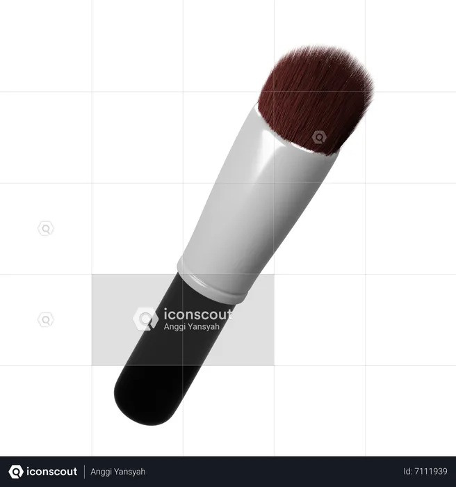 Makeup Brush  3D Icon