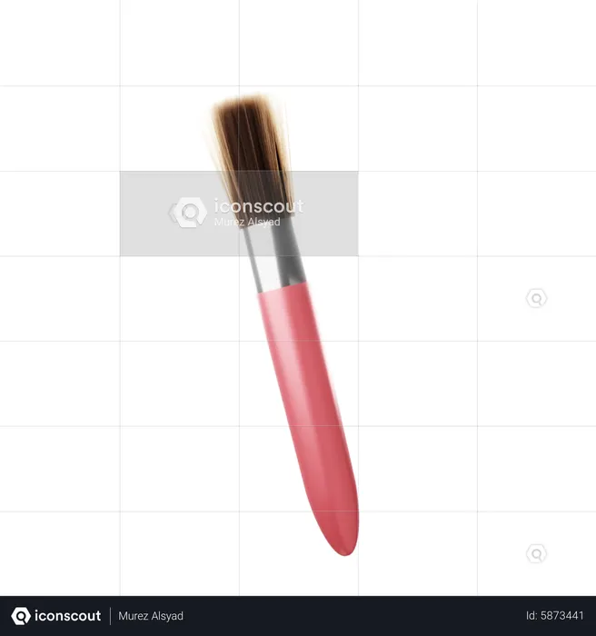 Makeup Brush  3D Icon