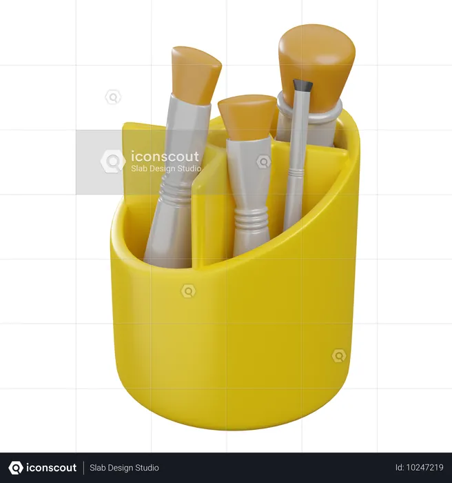 Makeup Brushes  3D Icon