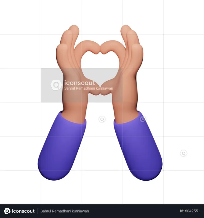 Making Heart  3D Icon