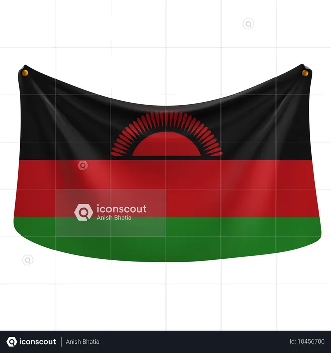 Malawi Flag 3D Icon