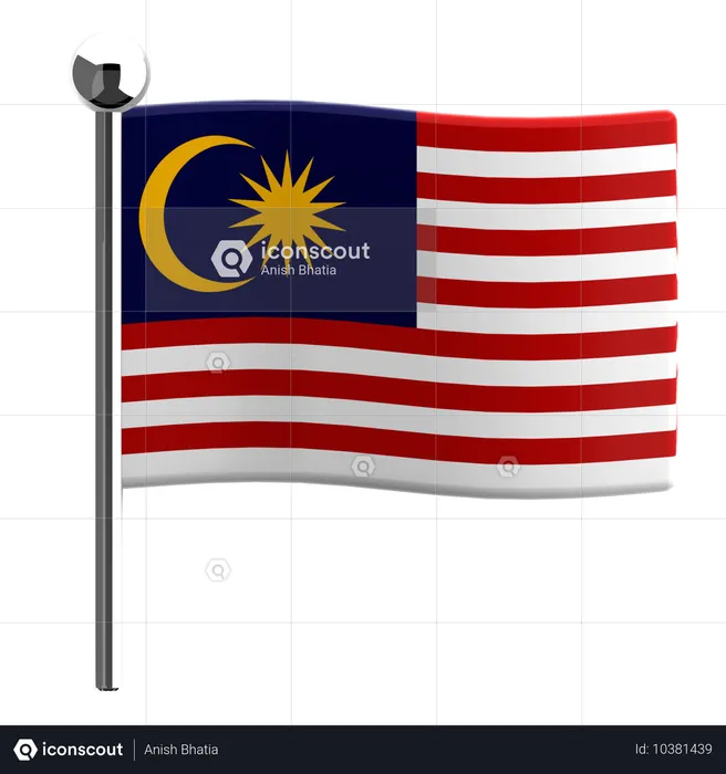 Malaysia Flag 3D Icon