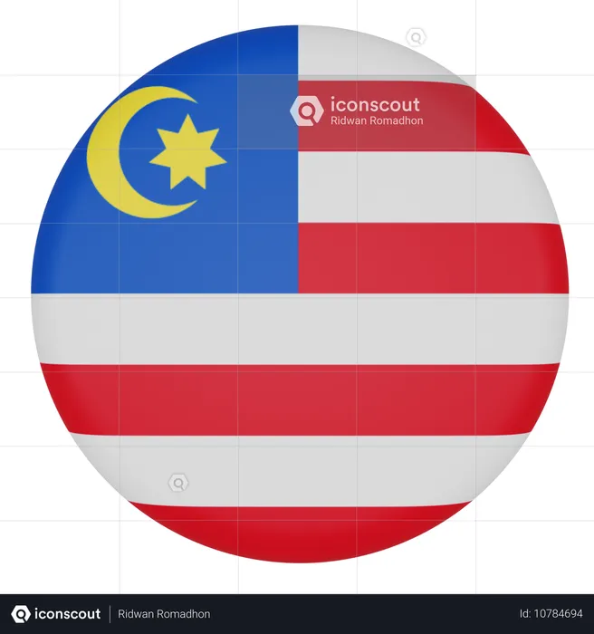 Malaysia Flag 3D Icon