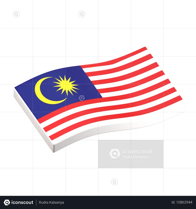 Malaysia Flag 3D Icon