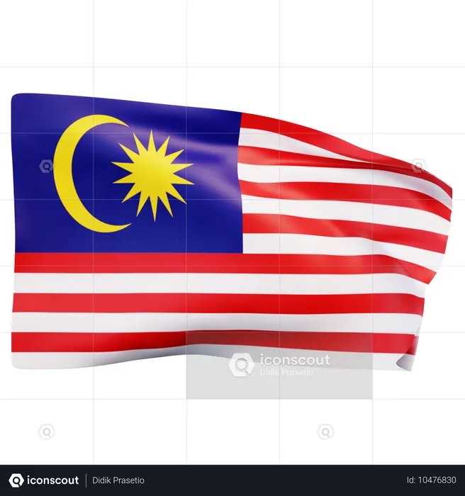 Malaysia Flag Flag 3D Icon