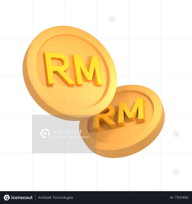 Malaysian ringgit  3D Icon