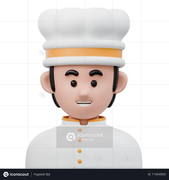 Male Chef  3D Icon
