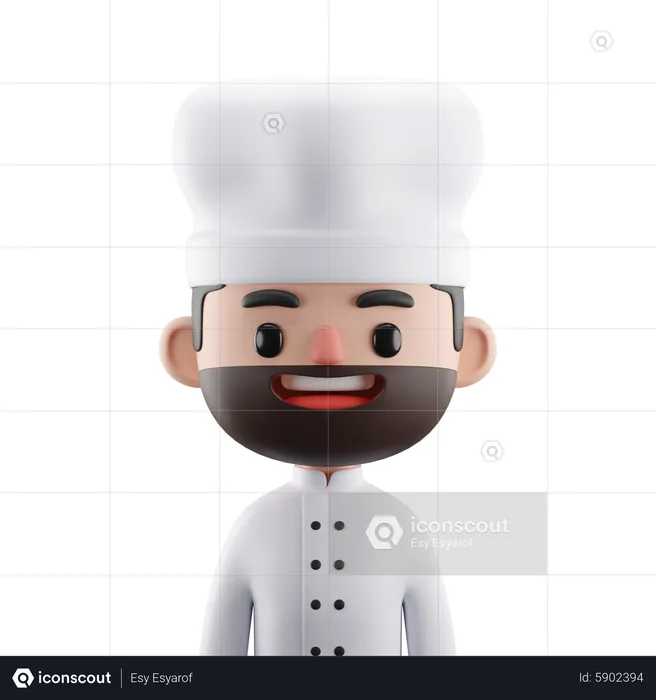 Male Chef  3D Icon