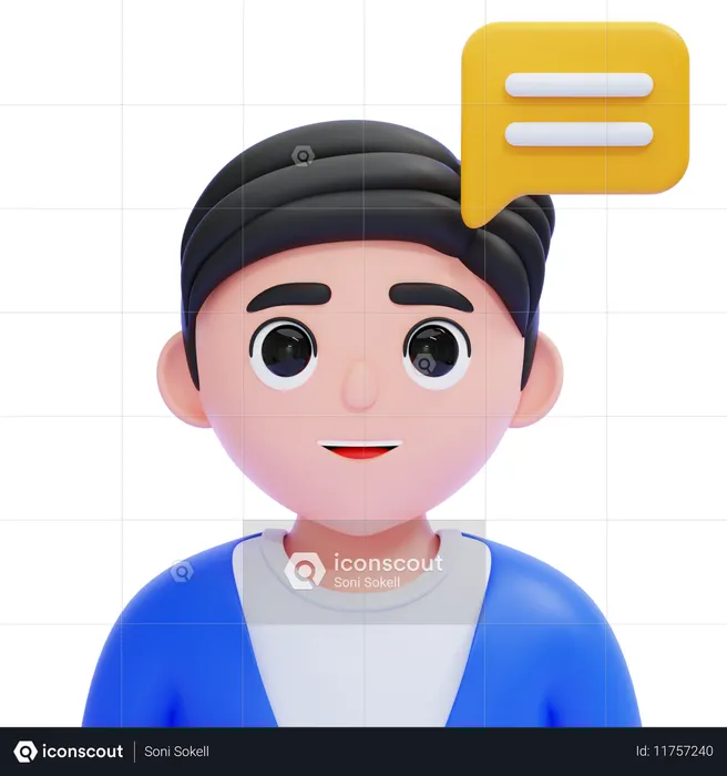 Male Consultant  3D Icon
