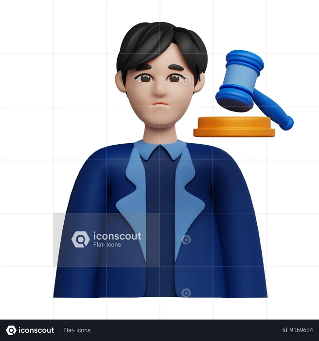 Male Defendant  3D Icon