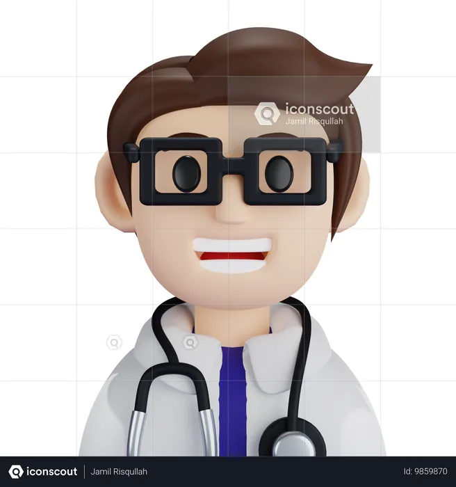 Male Doctor  3D Icon