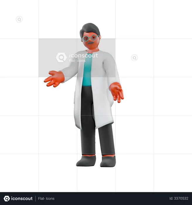 Male Doctor  3D Illustration