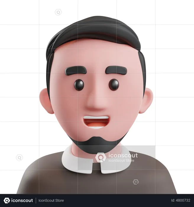 Male Employee  3D Illustration