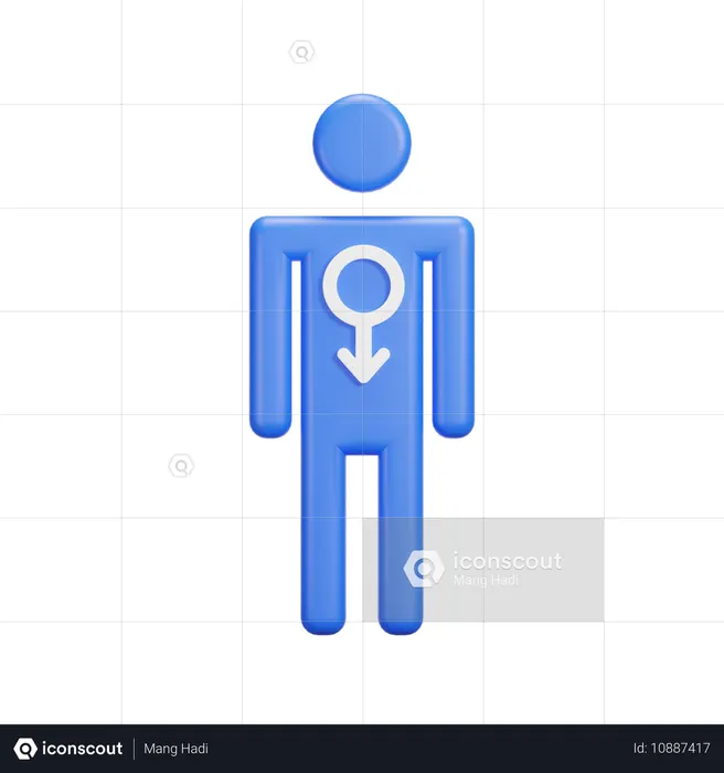 Male Gender  3D Icon