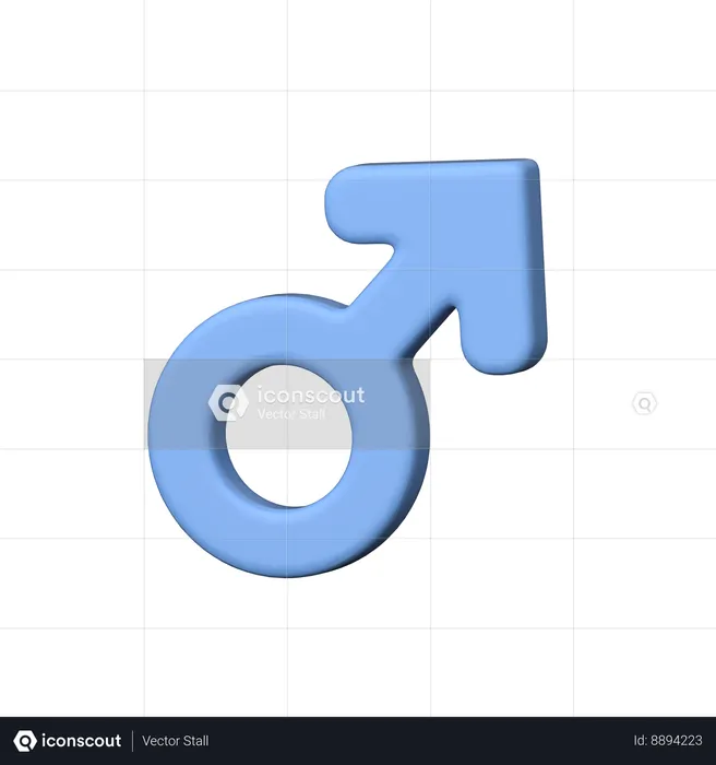 Male Gender  3D Icon