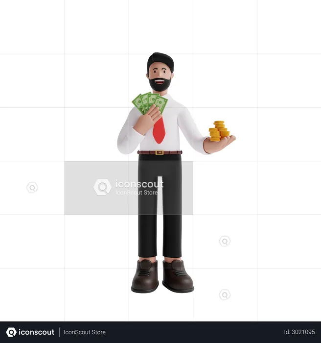 Male Investor  3D Illustration