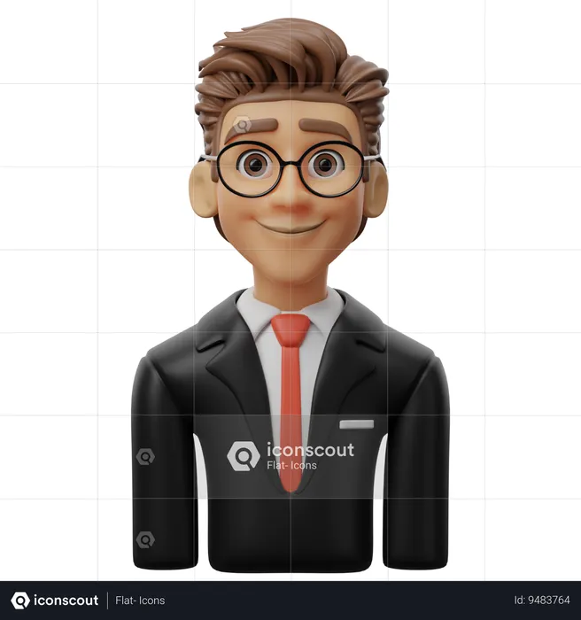 Male Lawyer  3D Icon