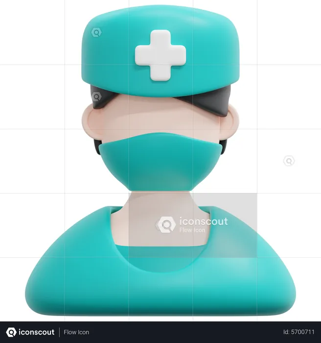 Male Nurse  3D Icon