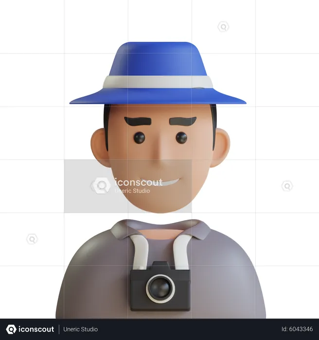 Male Photographer  3D Icon