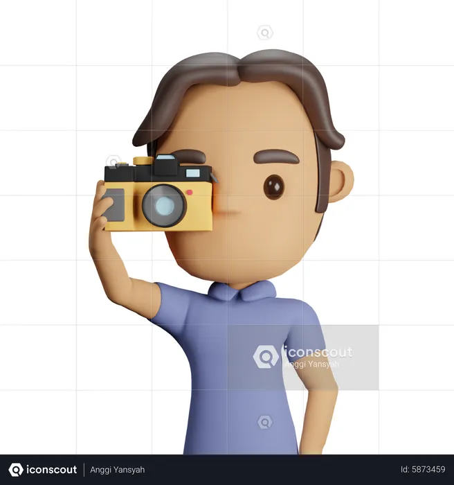 Male Photographer  3D Icon