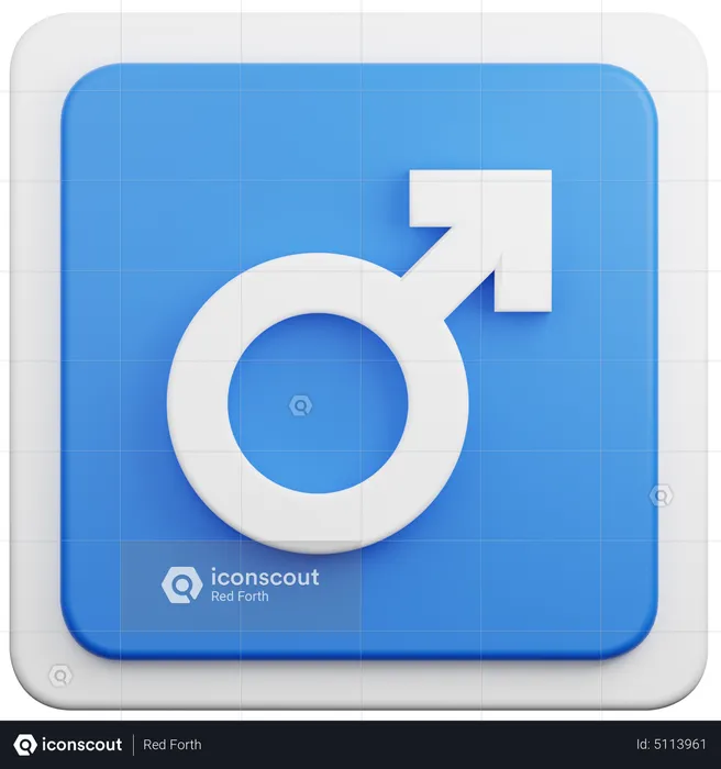 Male Sign  3D Icon
