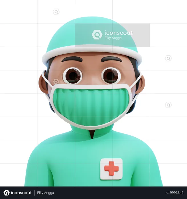 Male Surgeon  3D Icon