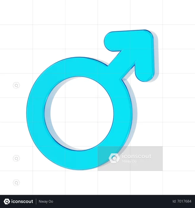 Male symbol  3D Icon