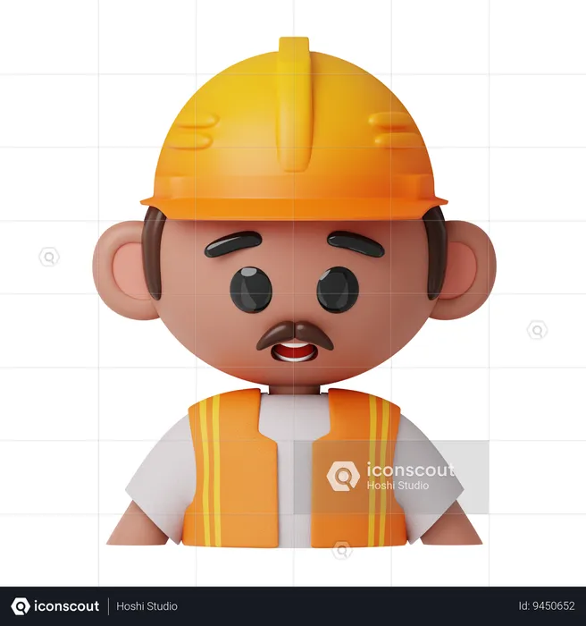 Male worker  3D Icon