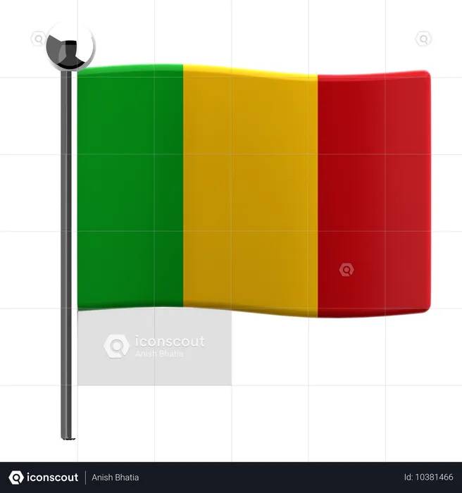 Mali Flag 3D Icon