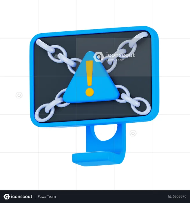 Malicious Website  3D Icon