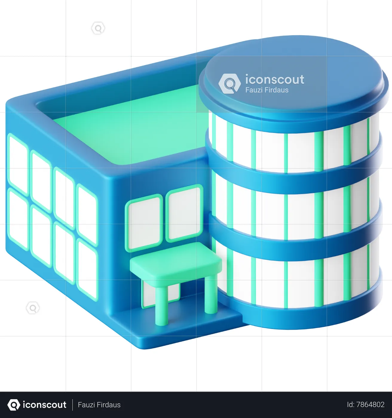 Mall 3D Icon - Free Download Buildings 3D Icons | IconScout
