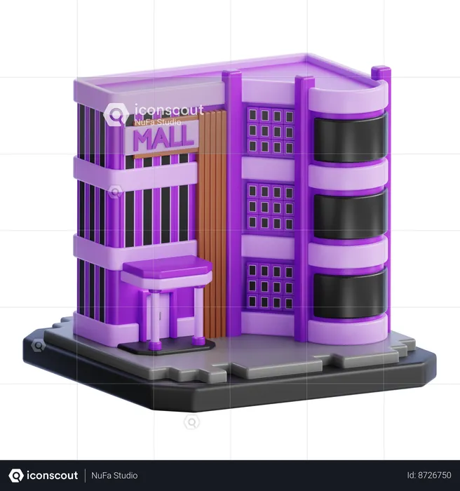 MALL BUILDING  3D Icon